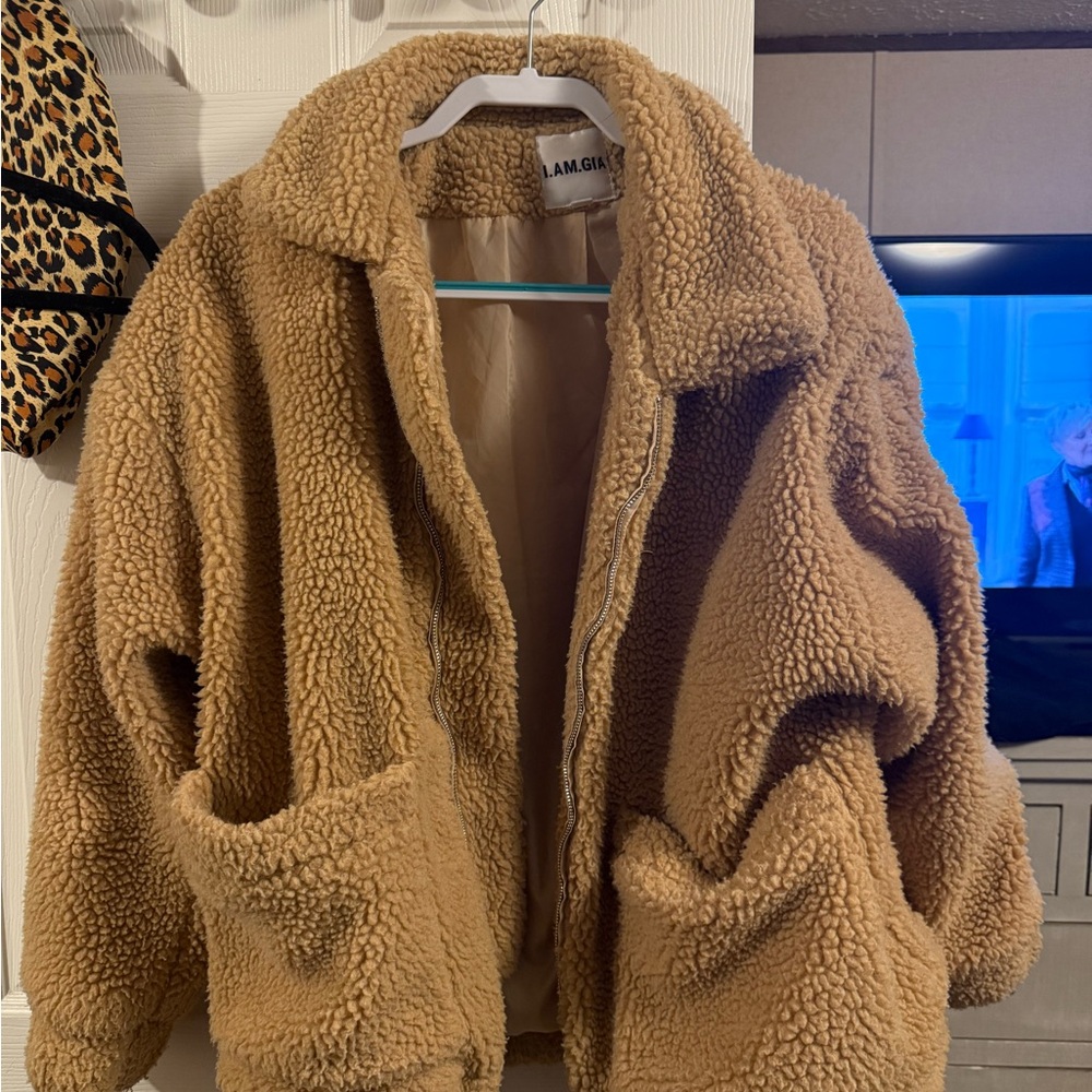 Tan Sherpa Jacket